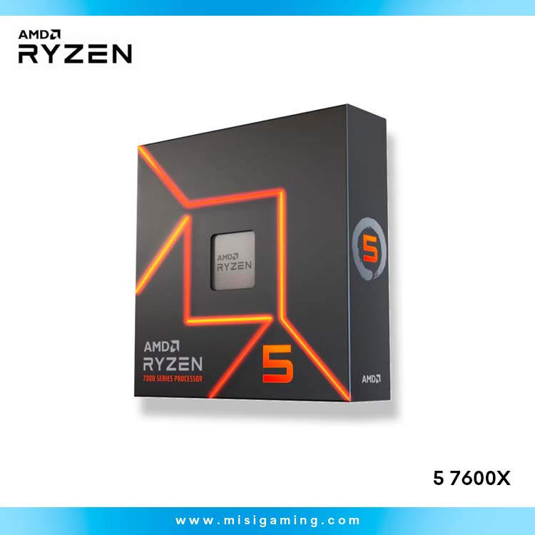 Procesador AMD Ryzen 5 7600X 4.7/5.3GHz, 32MB