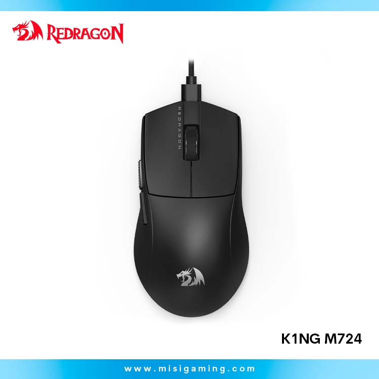 MOUSE REDRAGON K1NG M724 (1K HZ) ALAMBRICO 12.4KDPI NEGRO