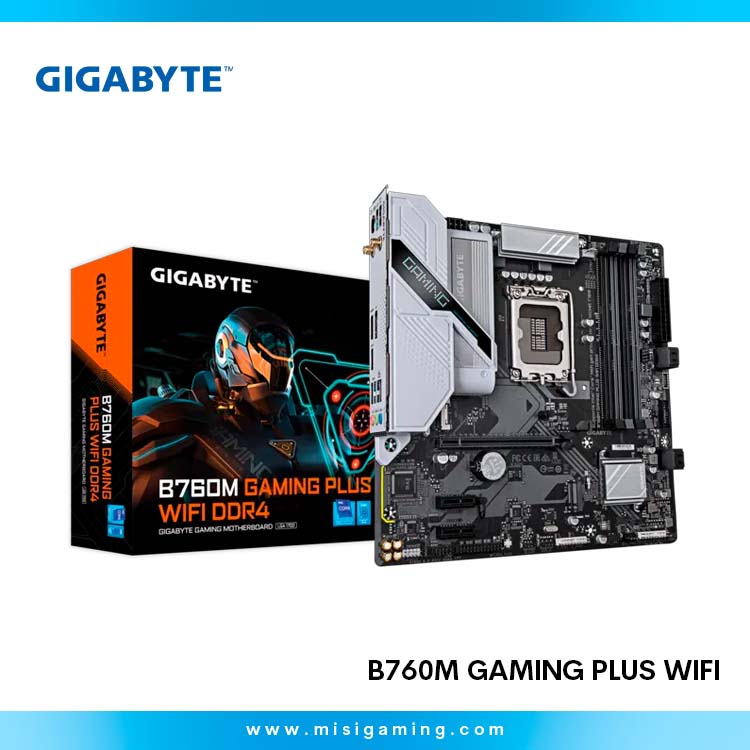Motherboard Gigabyte B760M Gaming Plus WIFI - DDR4 - Lga 1700