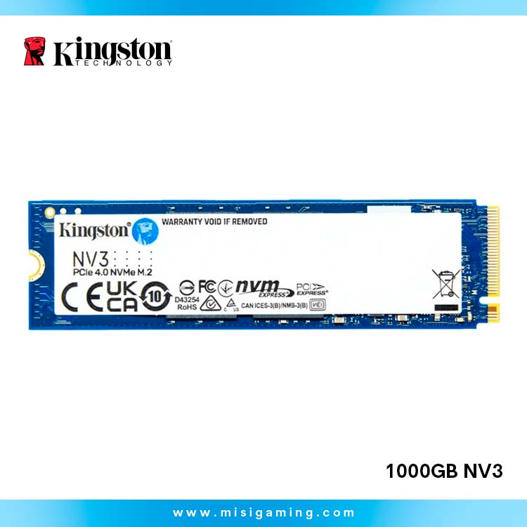 Almacenamiento Ssd Kingston 1 TB Nv3 - 6000 MB/S - Nvme - M.2