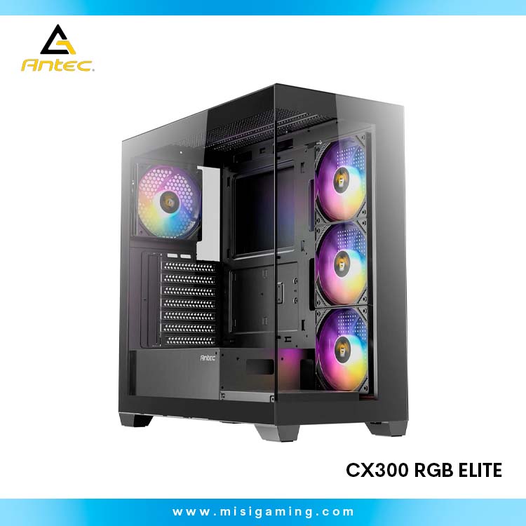 Case Antec CX300 ARGB ELITE - Sin Fuente - Black