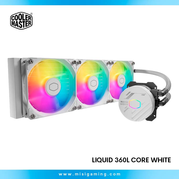 Refrigeración Liquida CoolerMaster MasterLiquid 360L Core - RGB - White