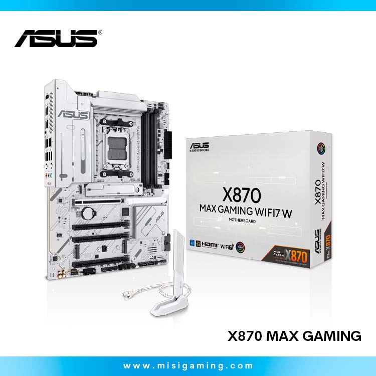Motherboard Asus X870 Max Gaming W WIFI7 - AM5 - Ddr5 - White
