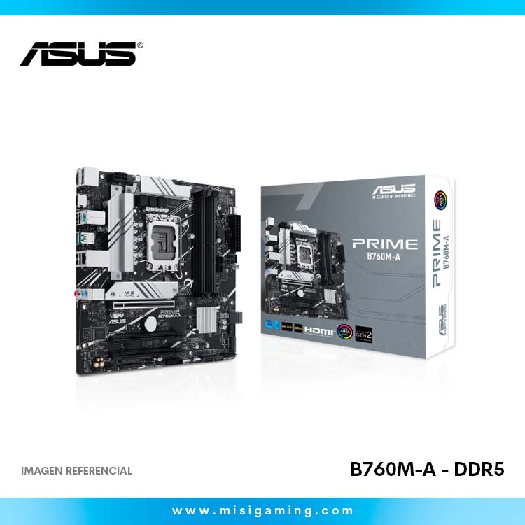 Motherboard Asus Prime B760M-A - DDR5 - Lga 1700 - Intel Core Series