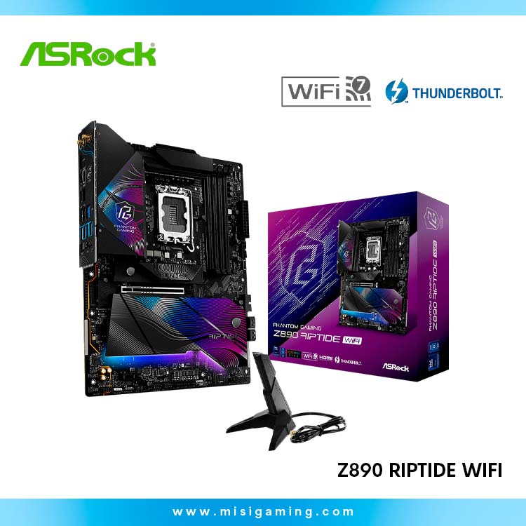 Motherboard Asrock Phantom Gaming Z890 Riptide Wifi - Intel Core Ultra Series - Lga 1851 - Ddr5
