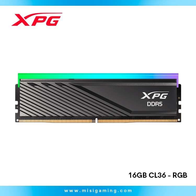 Memoria Ram XPG Lancer Blade 16Gb - Ddr5 - 6000Mhz - CL36 - RGb - Black