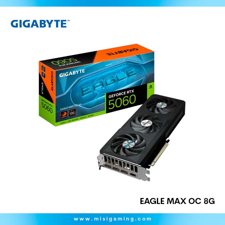 Tarjeta De Video Gigabyte Geforce Rtx 5060 Eagle Max Oc 8Gb - 3 Fans