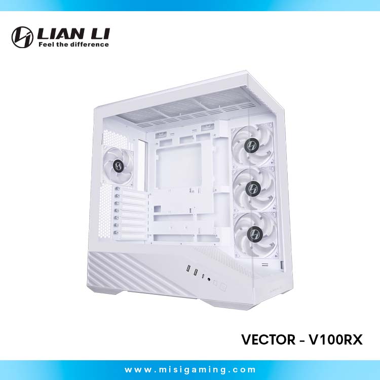Case Lian Li Vector V100RX - ARGB - White - Mid Tower