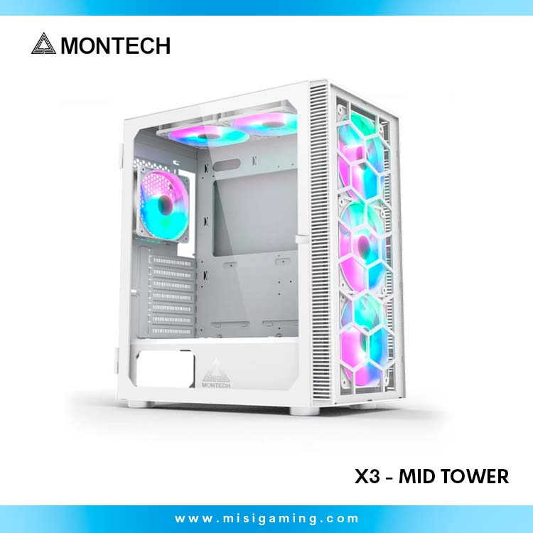 Case Montech X3 - Mid Tower - White