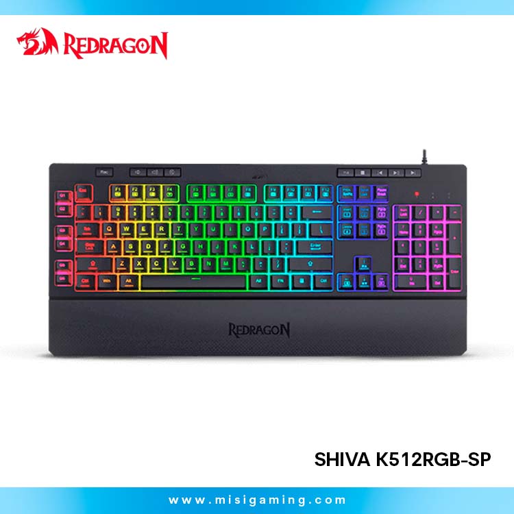 Teclado Semi Mecánico Gamer Redragon SHIVA K512RGB-SP