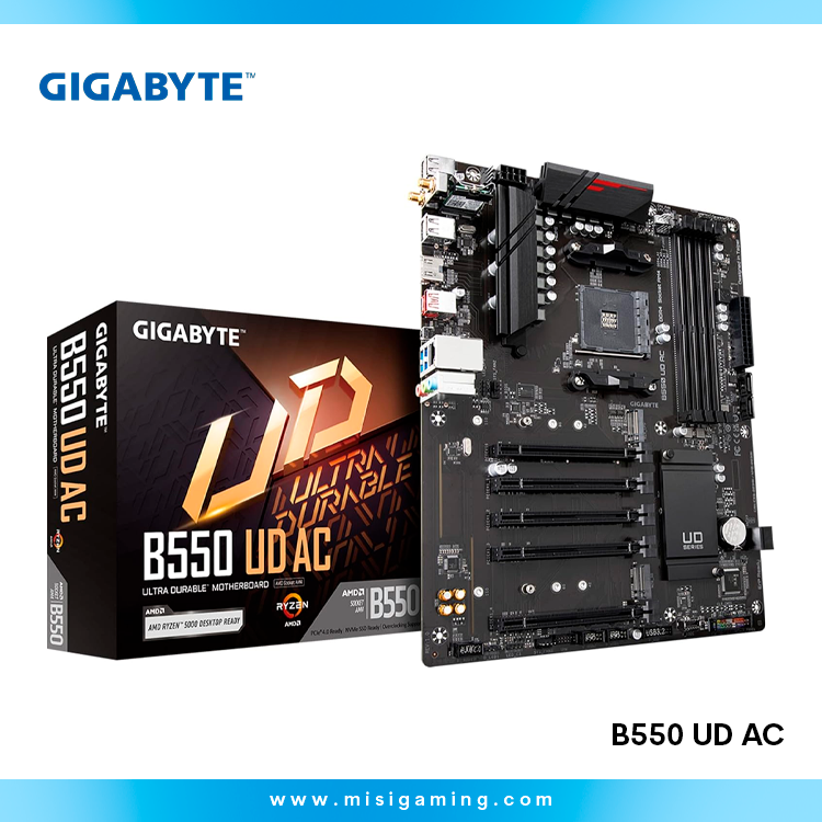 MAINBOARD GIGABYTE B550 UD AC DDR4 WIFI 4 DIMM