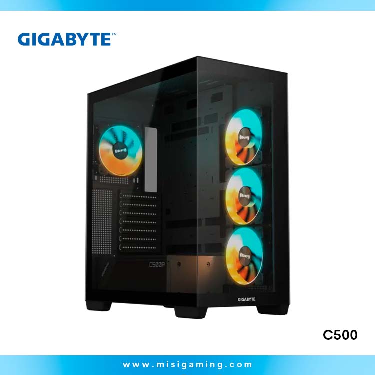 Case Gigabyte C500 Panoramic Stealth - ATX - Black