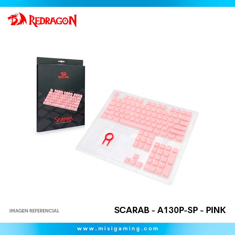 Keycaps Redragon Scarab - A130P-SP - Pink