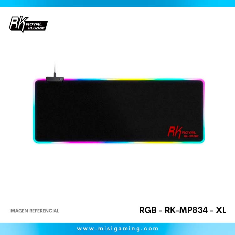 MousePad Royal Kludge Rgb - RK-MP834 - XL - Black