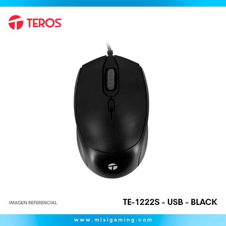 Mouse Teros Te-1222S - Usb - Black