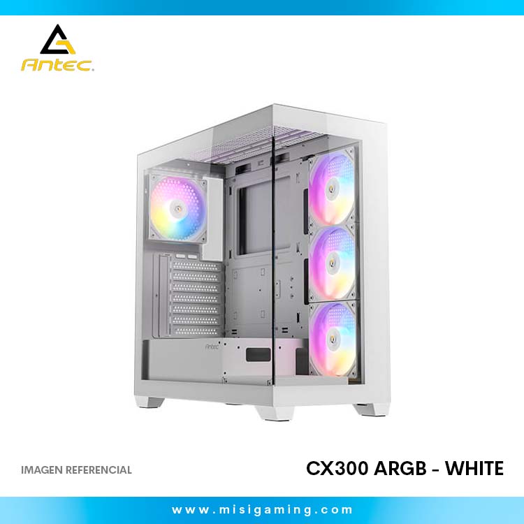 Case Antec CX300 ARGB - Sin Fuente - White