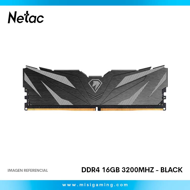 Memoria Ram Netac Shaodw III Ddr4 16Gb 3200Mhz - Black