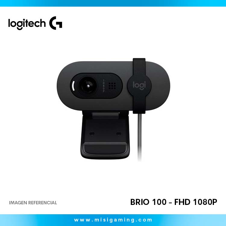 Cámara Web Logitech Brio 100 - FHD 1080P - 30Fps