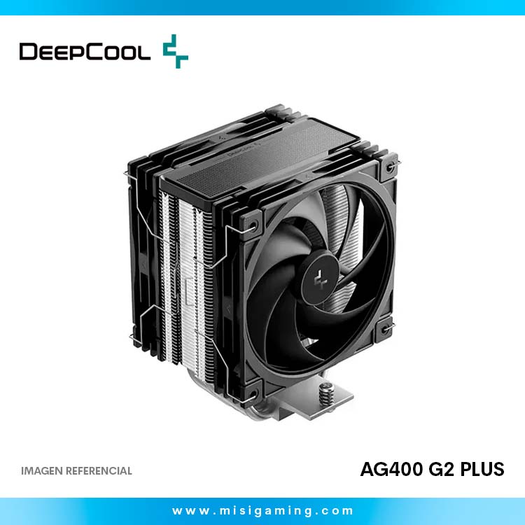 Disipador De Torre Deepcool AG400 G2 Plus - 2 Fans - Black
