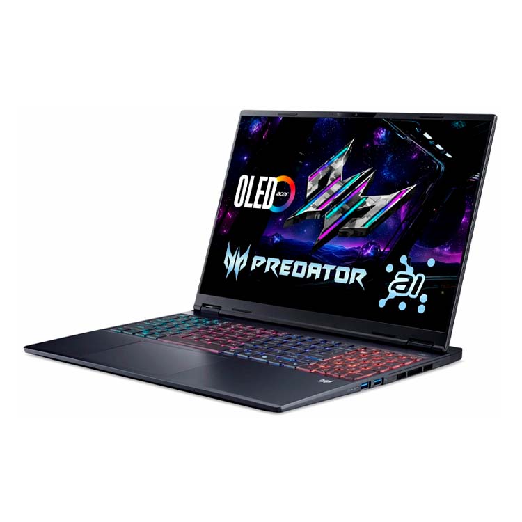 Laptop Predator Helios Neo 16S AI - Procesador Intel Core 9 275Hx - Almacenamiento 1 Tb Ssd - 16Gb Ram - Geforce Nvidia Rtx 5060 8Gb - 16" OLED 240Hz