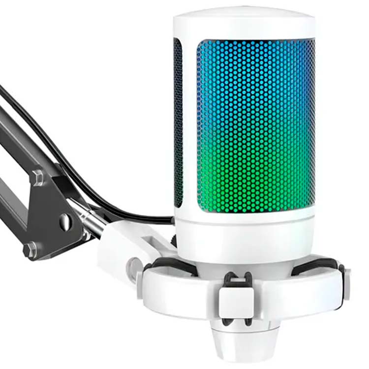 Micrófono Fifine A6T WHITE Soporte de brazo