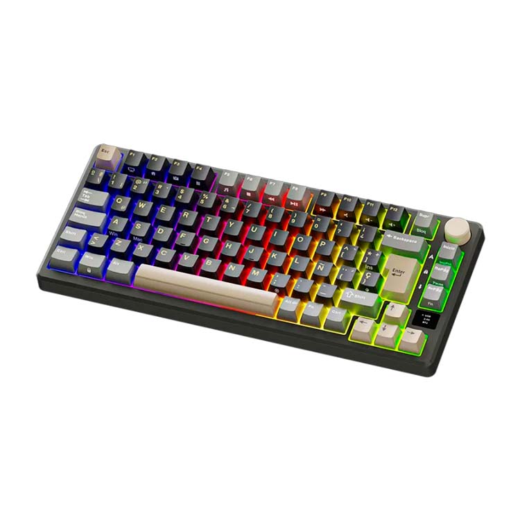 Teclado Royal Kludge RK-M75 Inalambrico PHANTOM - K SILVER SWITCH