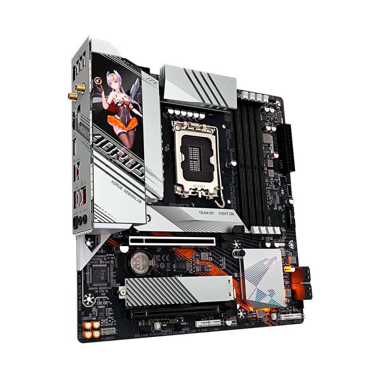 Motherboard Gigabyte B760M Aorus Elite Wifie6E -P Gen 5 - Intel Core Series - Ddr 5 - Anime
