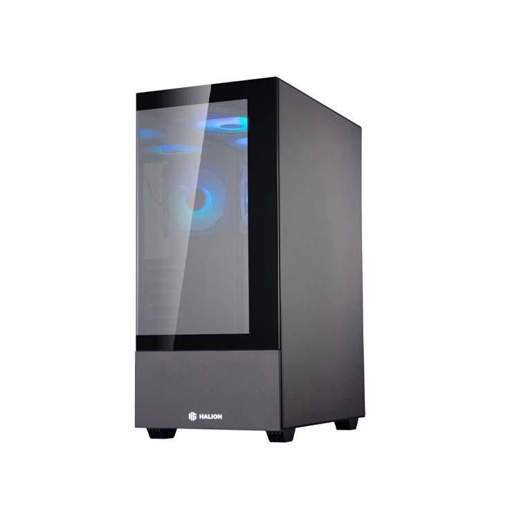 Case Halion Mark 355 Fish Tank - 3 Fans - Black