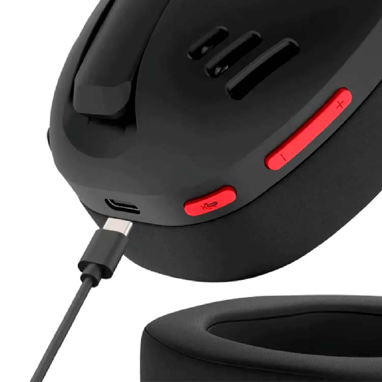 AURICULAR GAMER REDRAGON IRE PRO ( H848 ) WIRELESS | ULTRA-LIGHT | USB TYPE-C | BLACK