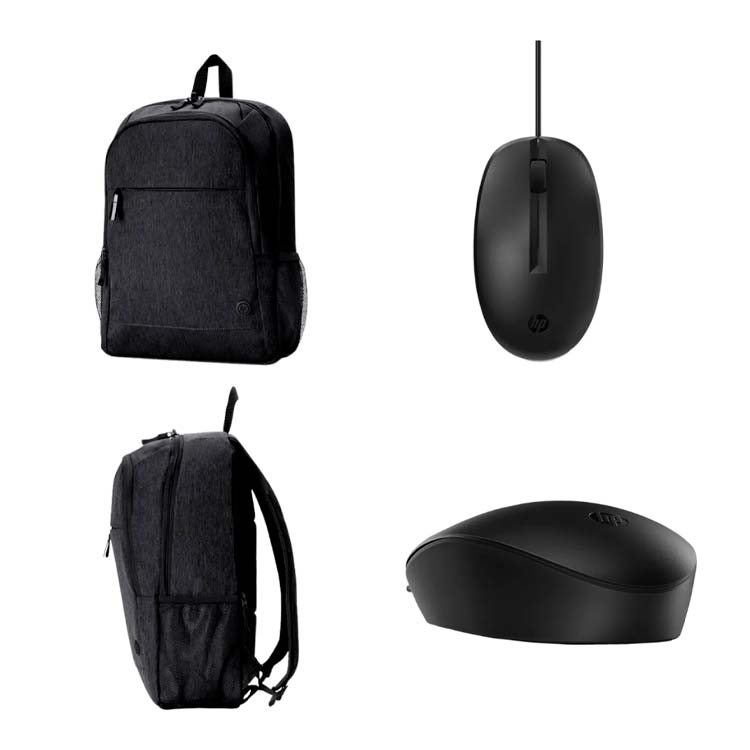 LAPTOP HP 255 G10 PROCESADOR RYZEN 5 7520U MEMORIA RAM 8GB DDR5 ALMACENAMIENTO 512GB SSD PANTALLA15.6 HD MOCHILA Y MOUSE